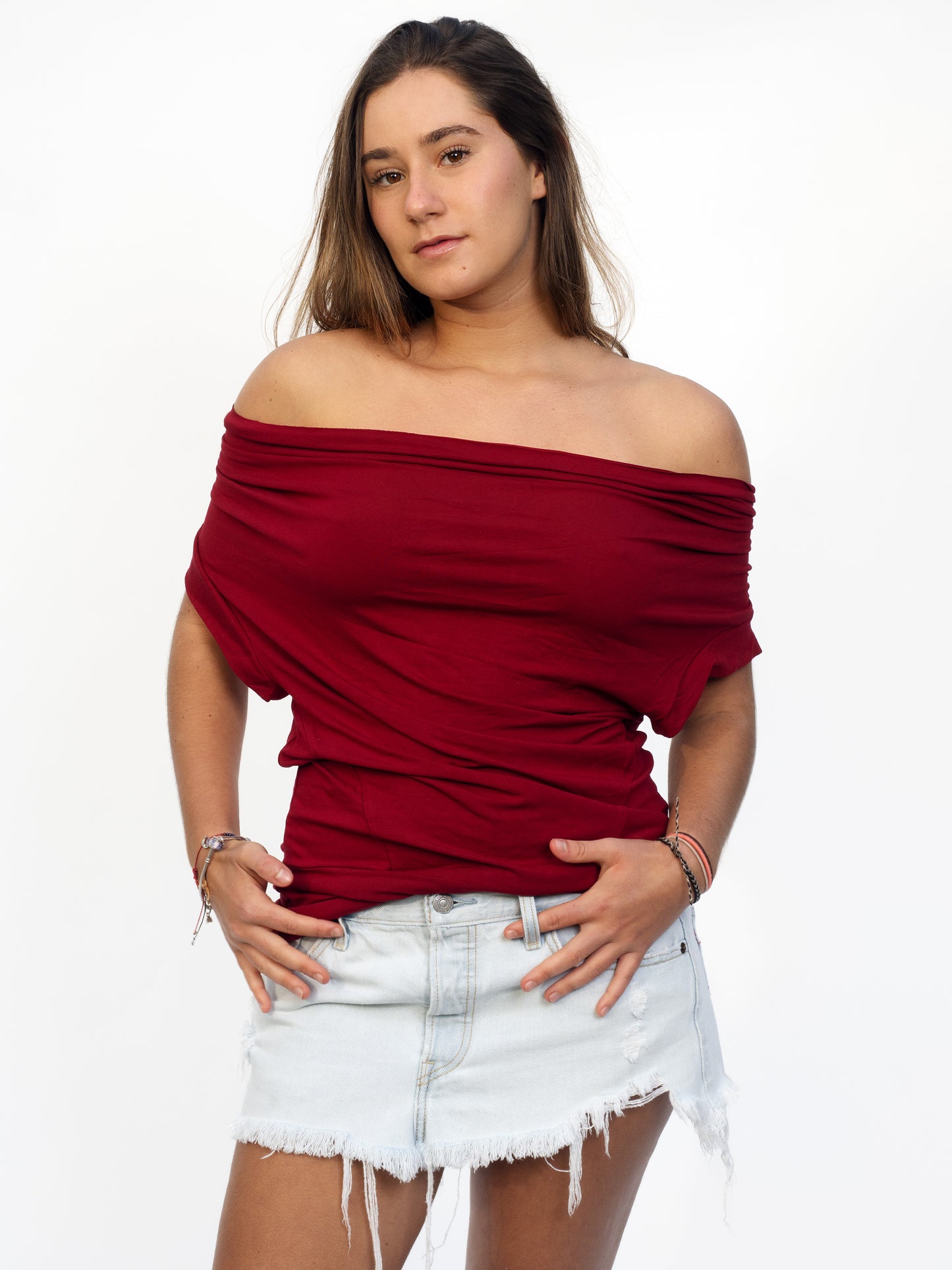 Charo Top - Dark Red