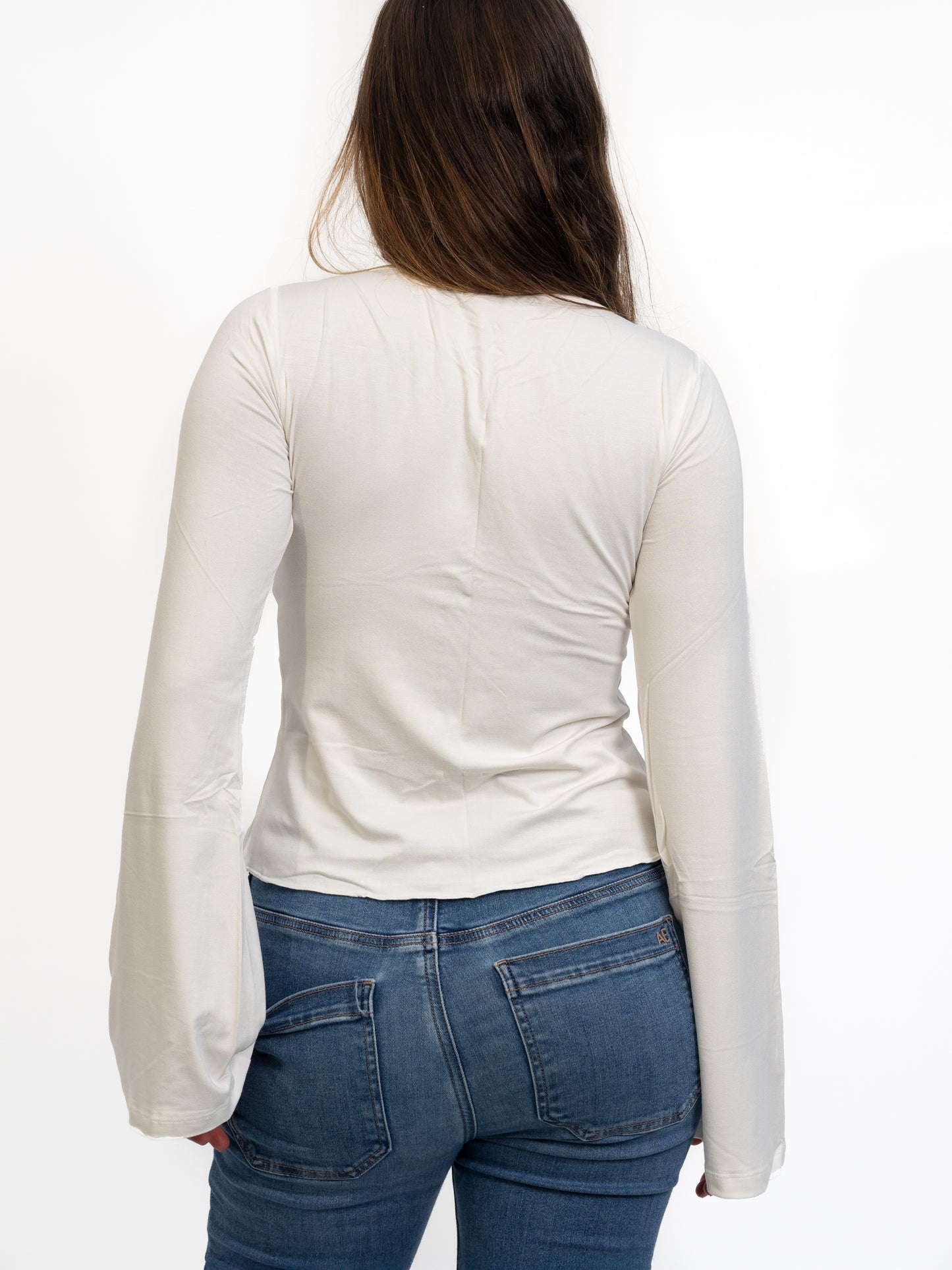 Long Sleeve Tie Top - Margarita