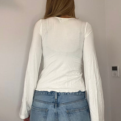 Long Sleeve Tie Top